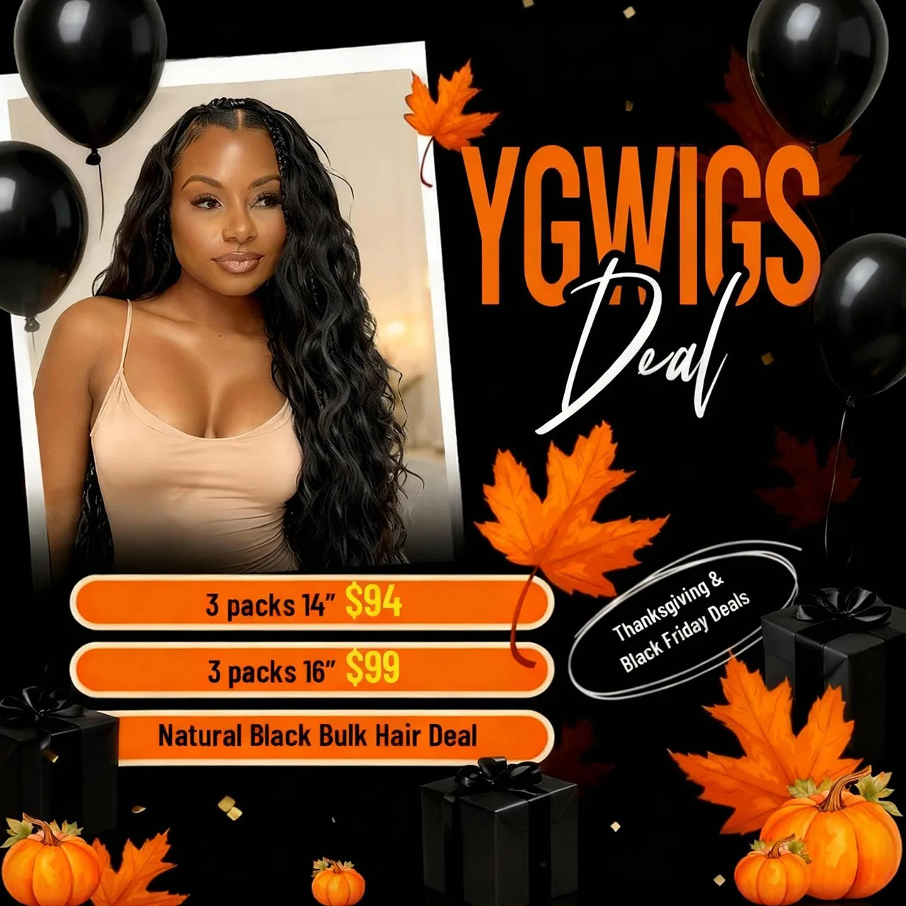 Thanksgiving Black Friday Deal Bulk Hair
