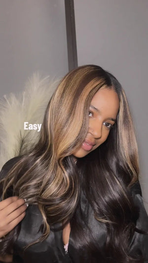 Tiktok Influencer trevyuana Showing The Braiding Process Of #27 Honey Blonde Cambodia Virgin Hair Bundles-01