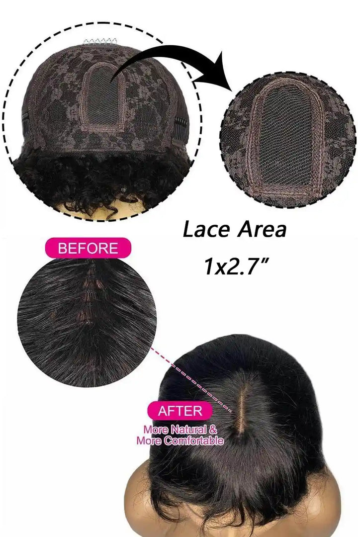 Top lace wigs lace area