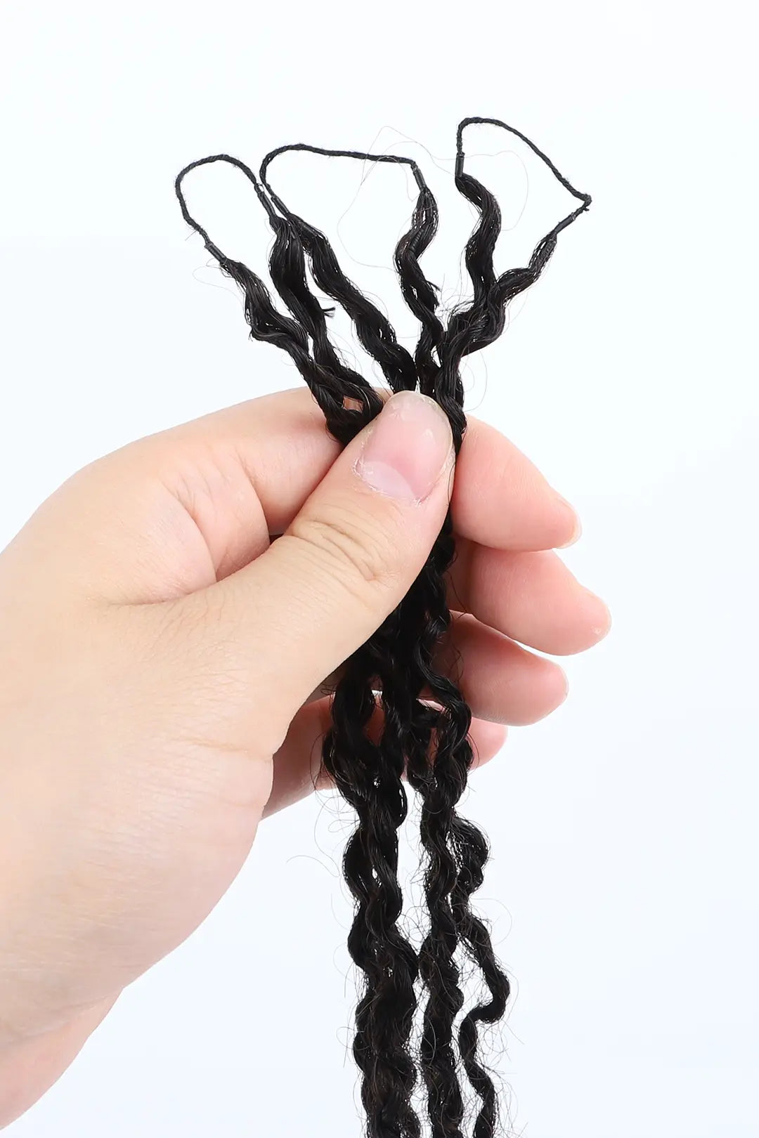Twist Braided Feather Crochet Human Hair Extension FE36 60g