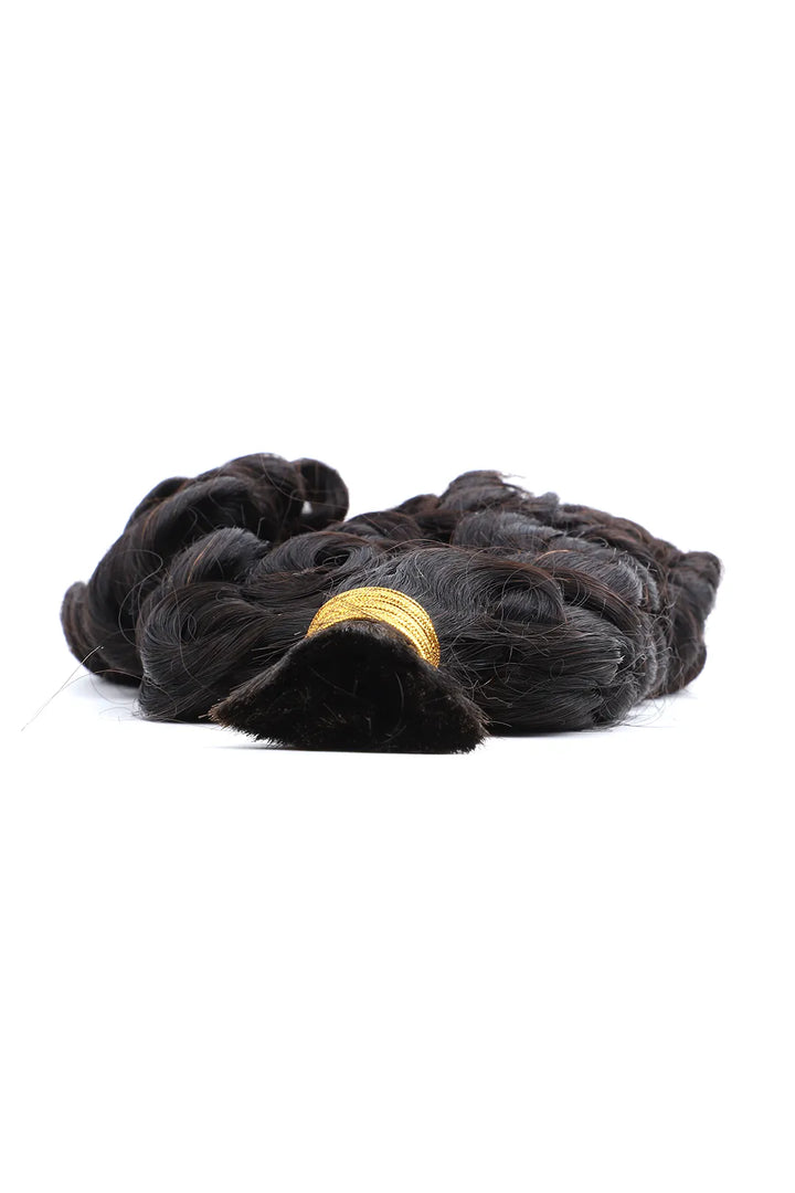 Twist Curly Bulk Human Hair for Braiding  Natural Black BU26