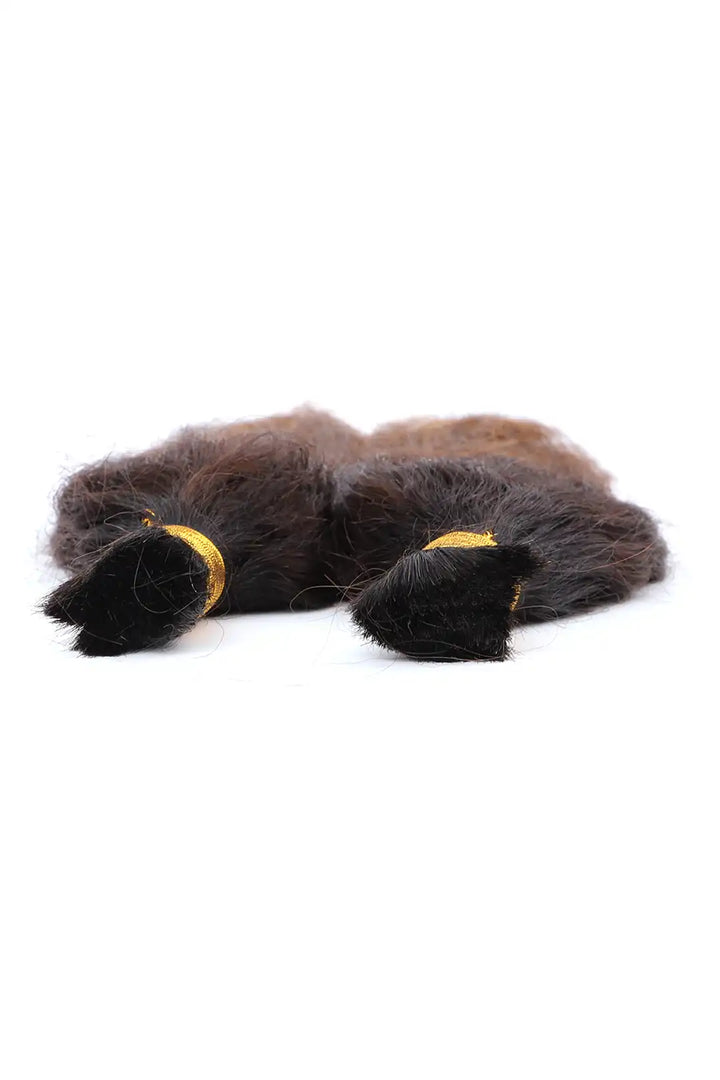 Two-tone Color #4/27 Wet Wave Bulk Hair Double Drawn BU64