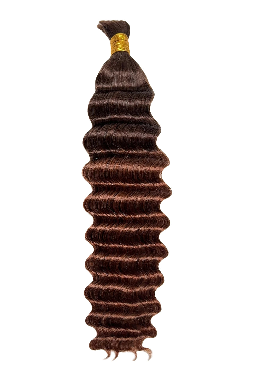 Two-tone Color #4/30 Deep Wave Bulk Hair Double Drawn BU62