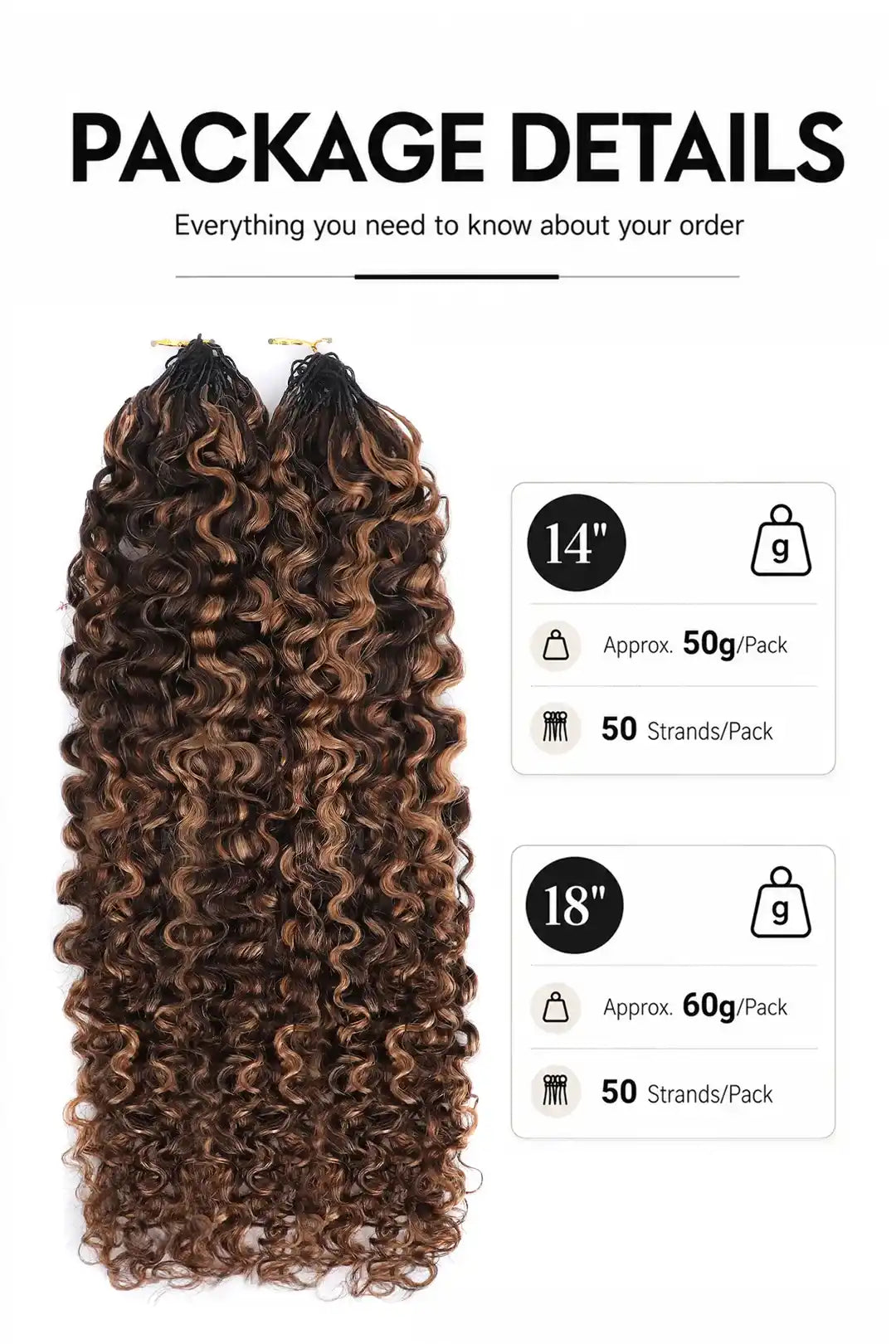 Weight of #4/30 mixed color water deep wave feather crochet human hair
