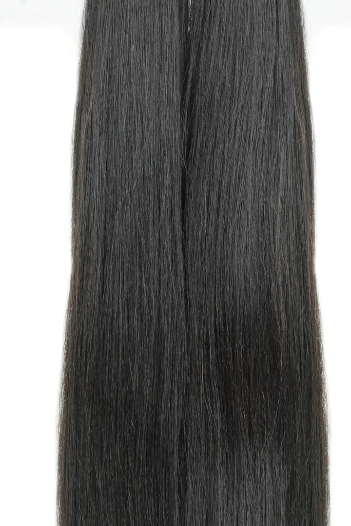 Yaki Bulk Human Hair For Braiding Natural Black BU33 1