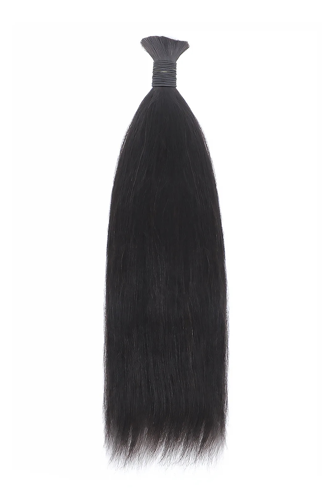 Yaki Bulk Human Hair For Braiding Natural Black BU33