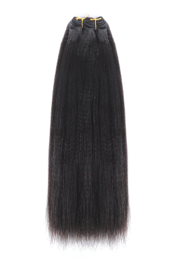 Yaki Cambodia Virgin Hair Bundles Sew in Extensions Double Weft