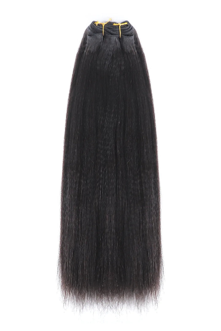 Yaki Cambodia Virgin Hair Bundles Sew in Extensions Double Weft