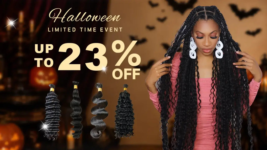 Ygwigs bulk human hair for braiding halloween sale