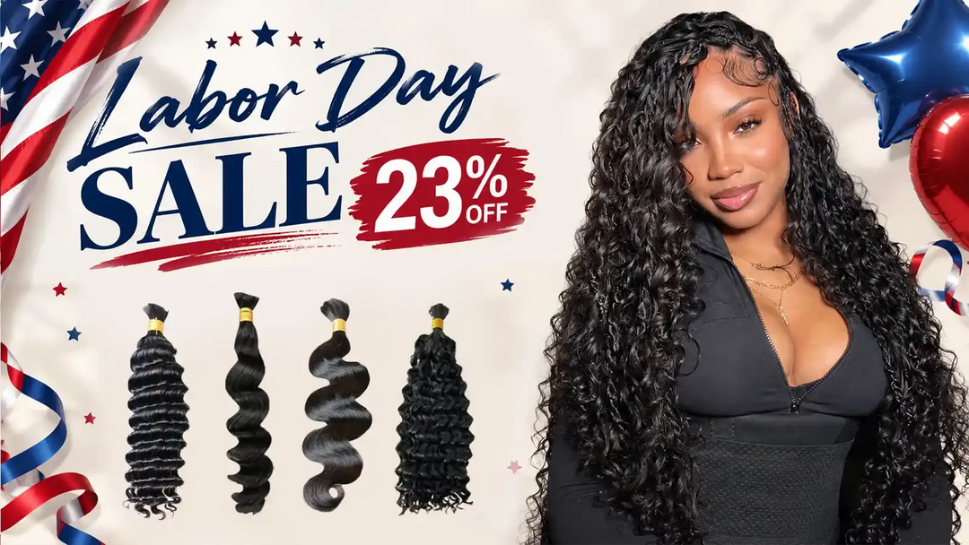 Ygwigs Bulk Human Hair For Braiding Labor Day Hair Sale