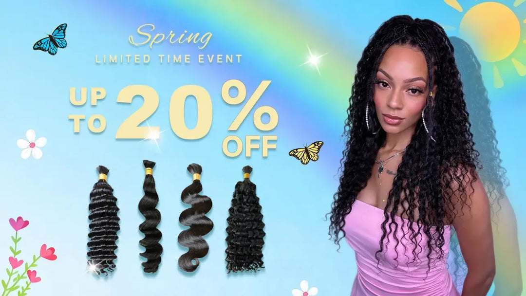 YGwigs Bulk Human Hair for Braiding