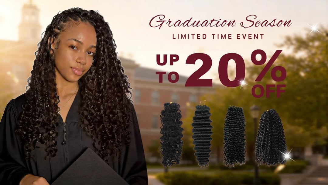 Ygwigs Feather Crochet Hair Extension Human Hair Graduation Season Sale