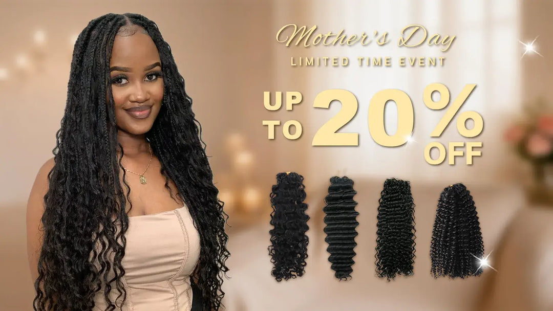 Ygwigs Feather Crochet Hair Extension Human Hair Mother Day