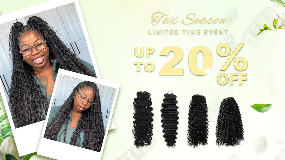 Ygwigs feather crochet hair extension human hair tax season