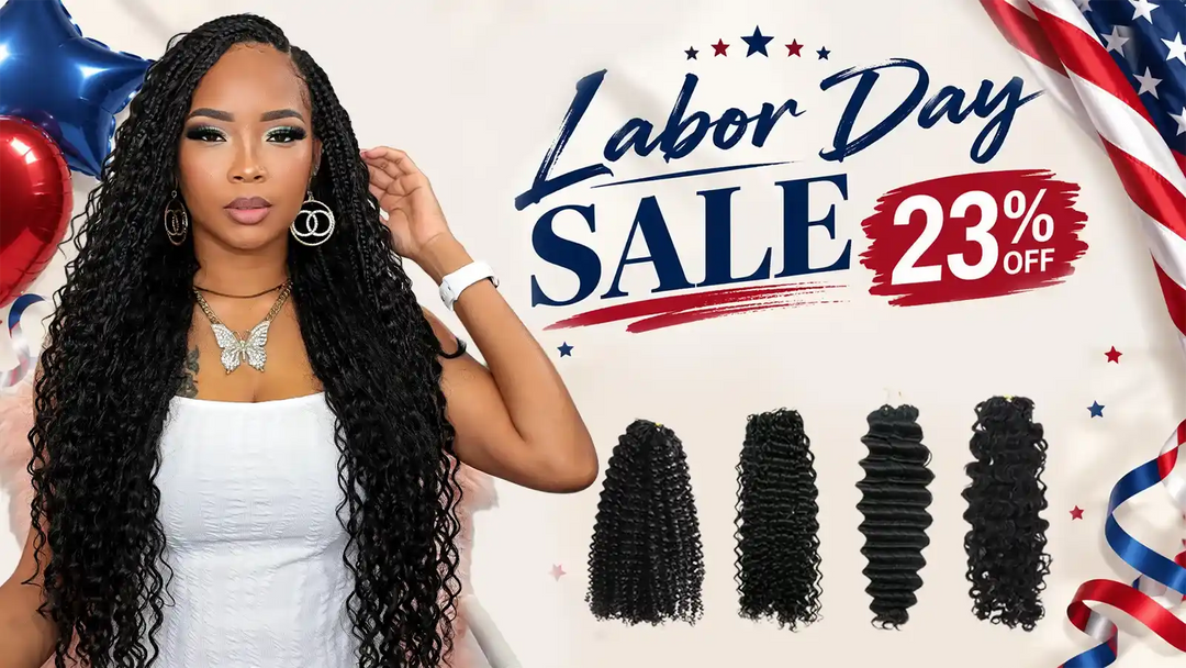 Ygwigs Feather Crochet Hair Extension Labor Day Hair Sale