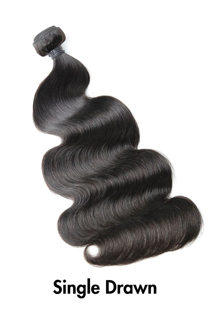 Paquetes de cabello virgen de Camboya cosidos en extensiones Body Wave