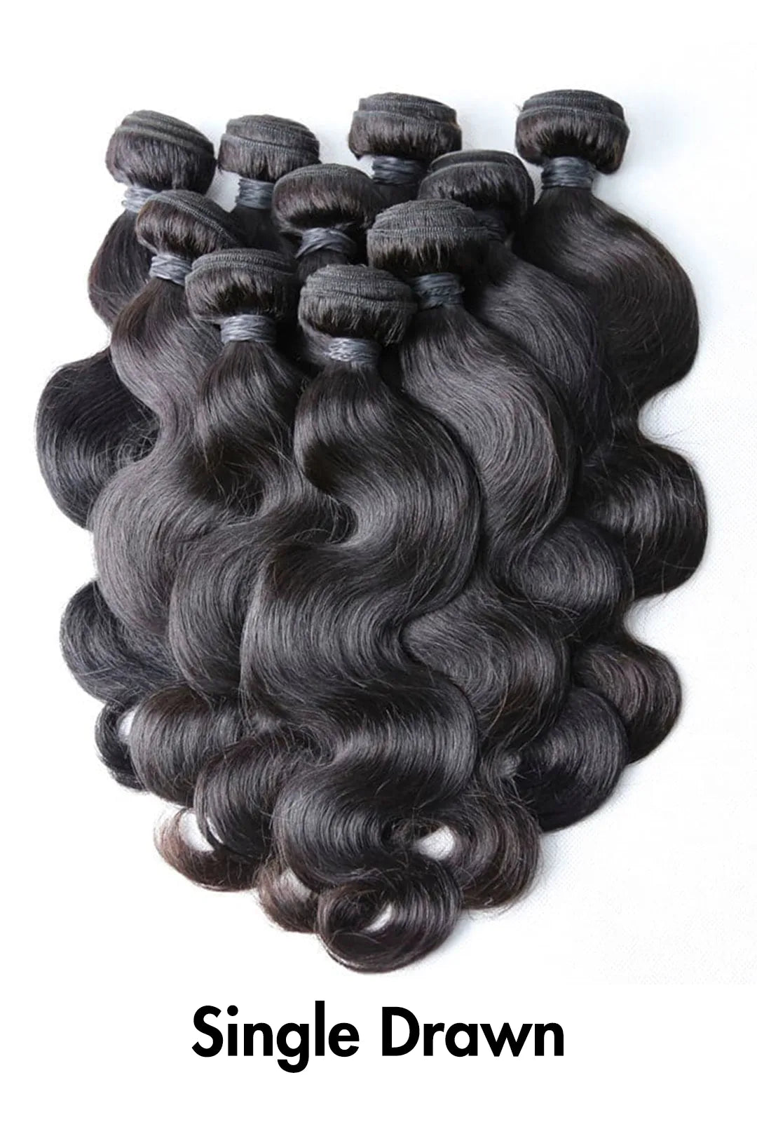 Paquetes de cabello virgen de Camboya cosidos en extensiones Body Wave