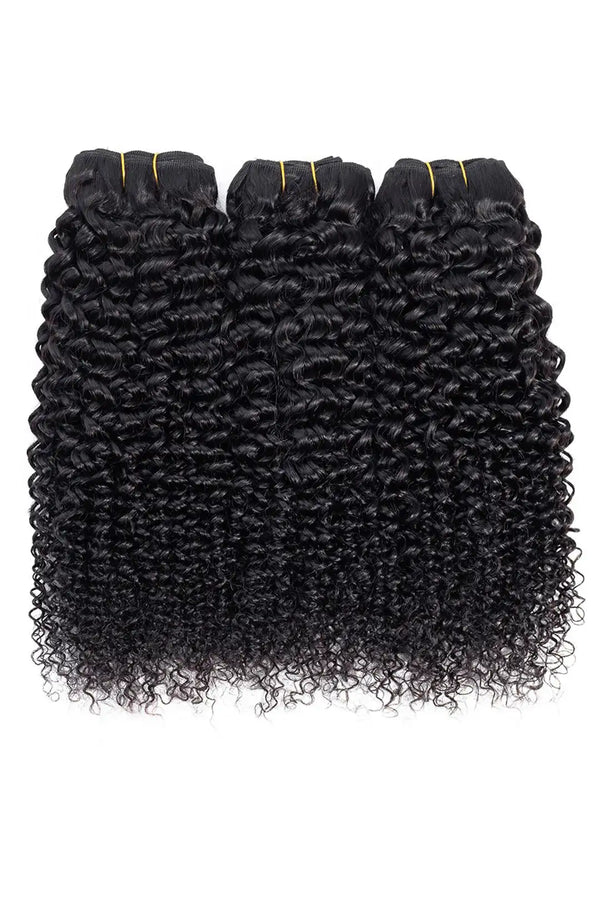 Les paquets de cheveux vierges du Cambodge cousent des extensions crépus bouclés