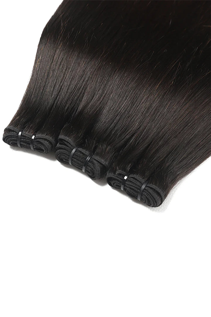 Cambodge Cheveux Brut Bundle Droit Couleur Naturelle 12A