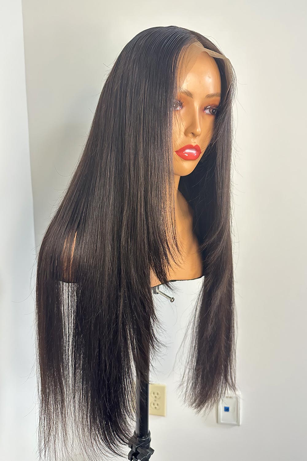 Designer Wigs-Layered Cut 24" Silky Straight 13x6 Lace Wigs