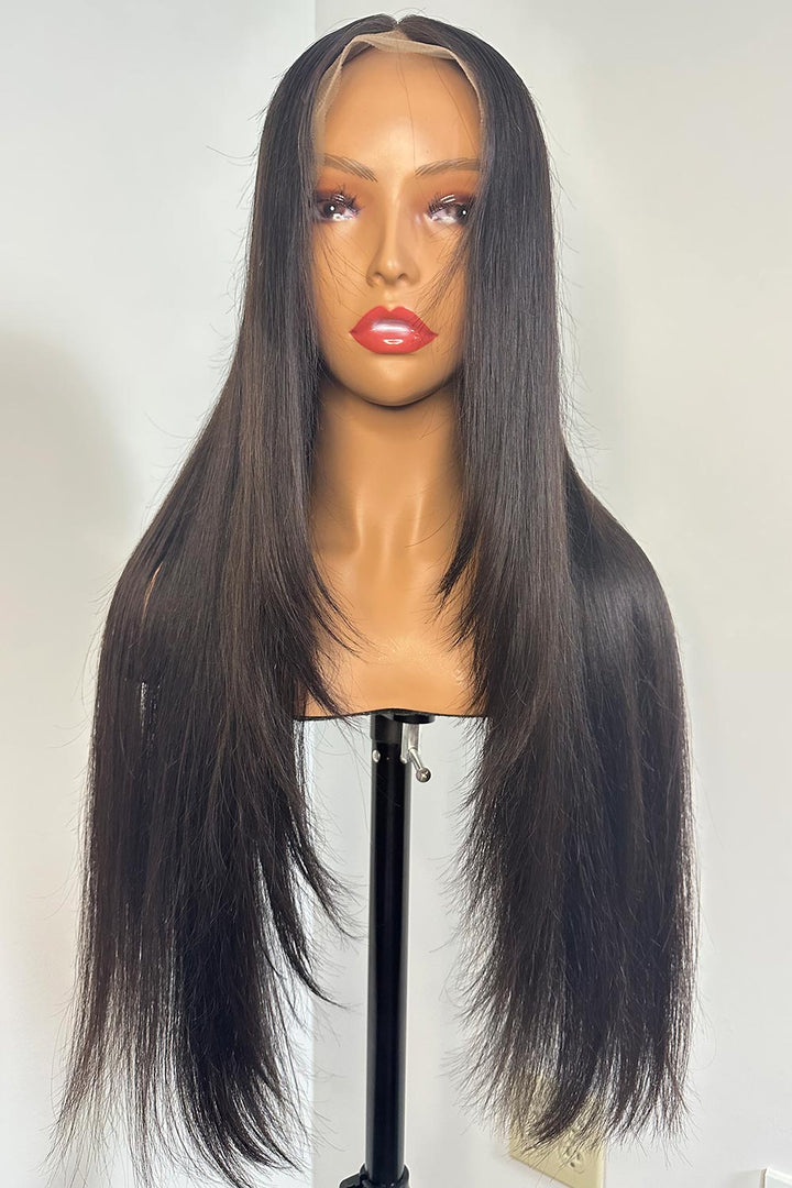 Designer Wigs-Layered Cut 24" Silky Straight 13x6 Lace Wigs