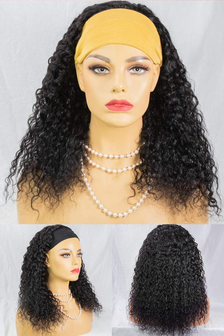 Water Wave Human Hair Headband Wig Styles HBW18