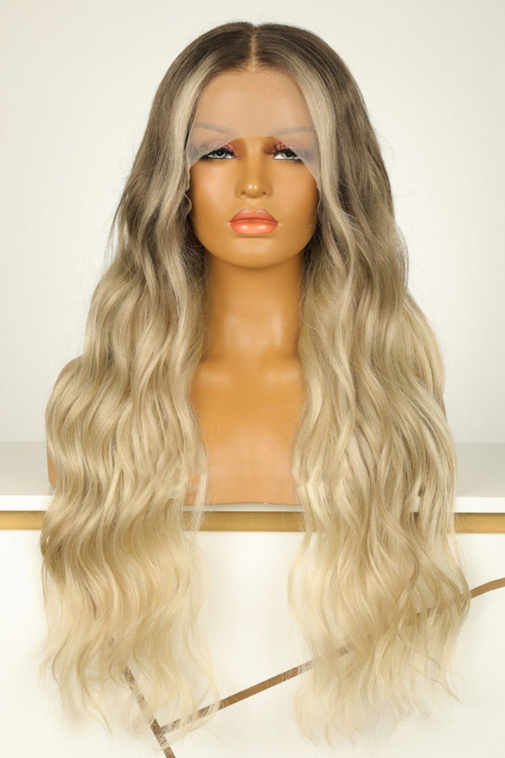Pelucas de cabello de color Ombre ondulado rubio 13x6-HD28