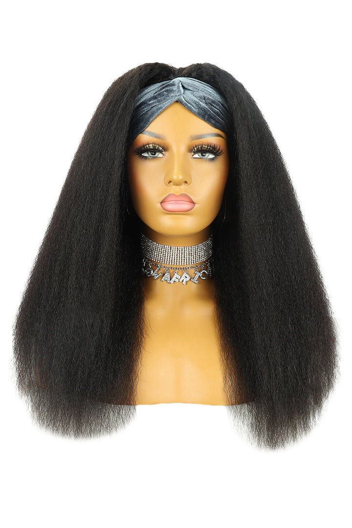 Kinky Straight Headband Wig Human Hair Styles HBW04