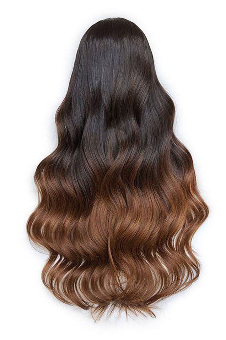 13x6 Medium-Dark Brown HD Swiss Lace Front Long Body Wave Wigs-2