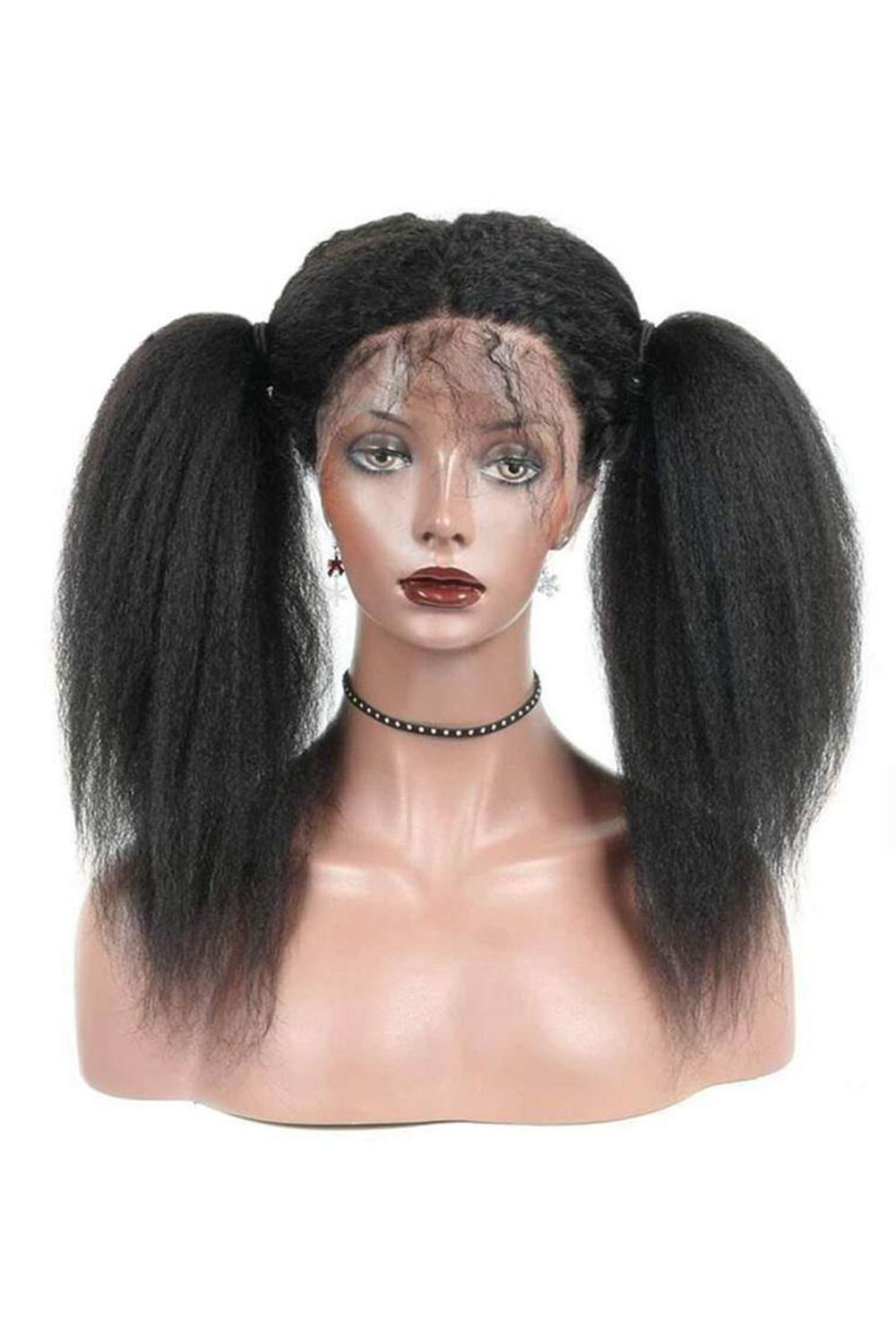 13x4 Full Lace Frontal Wigs Kinky Straight for African American Women