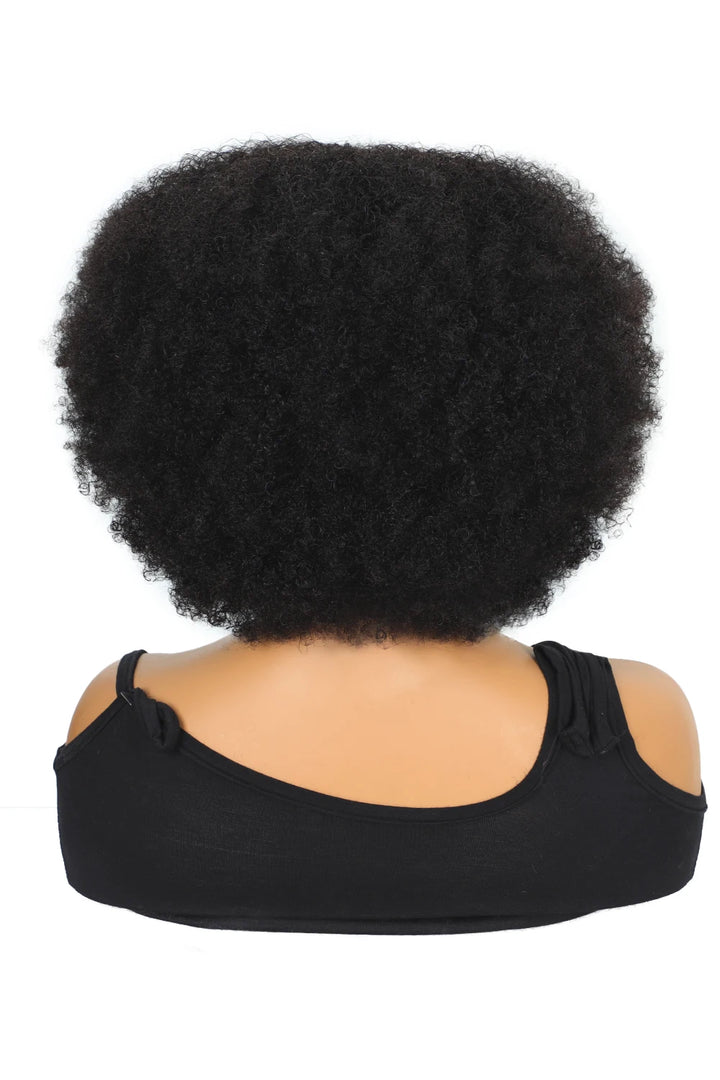 Designer Wigs-Jerry Curl Affordable Lace Headband Wig