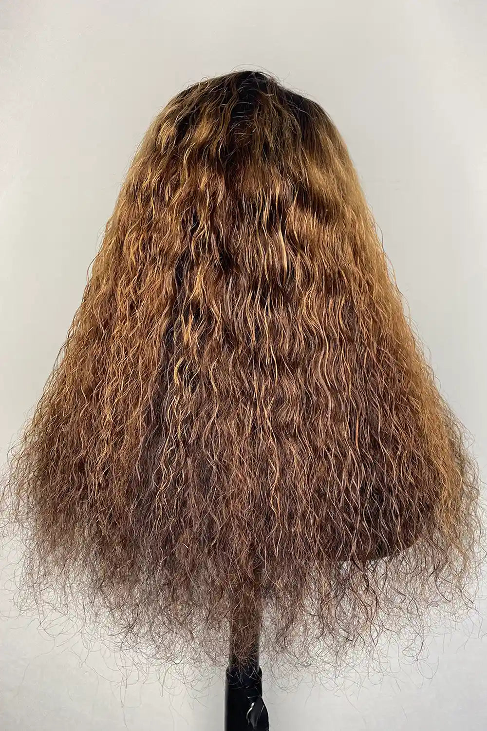 Pelucas de diseñador: hermosa peluca de encaje HD 5x5 con onda profunda de color marrón castaño
