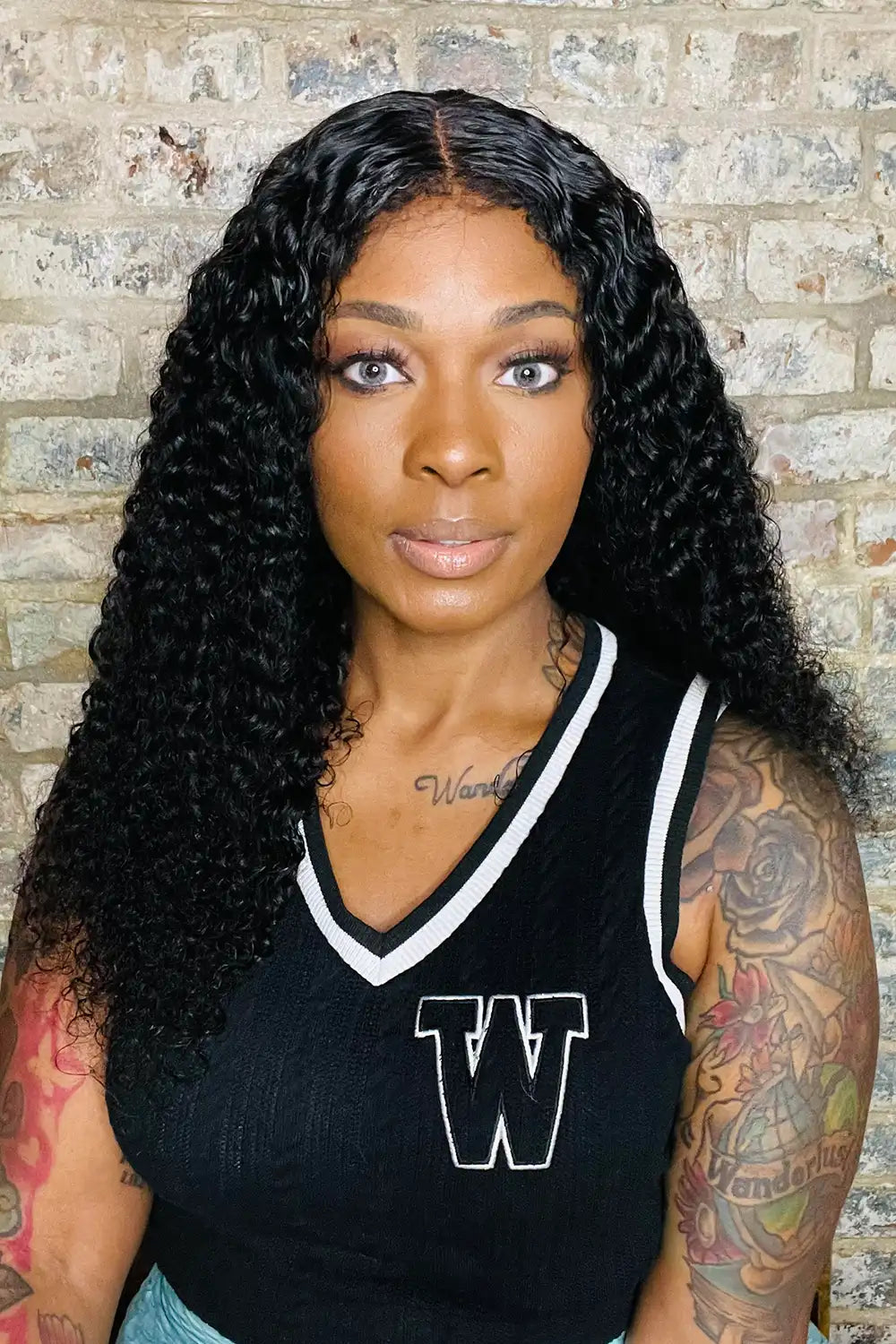 4c edge jerry curl 13x6 hd lace frontal wig real wear show