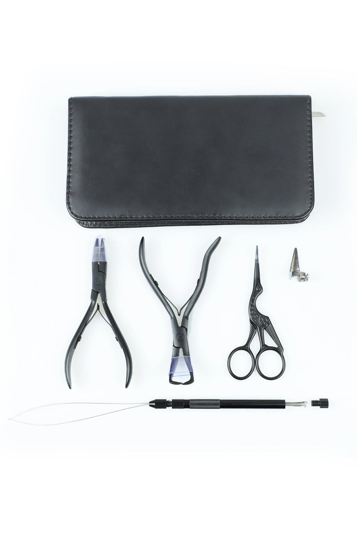 Kit de extensiones de cabello con microcuentas de 5 piezas, herramienta profesional para peluqueros