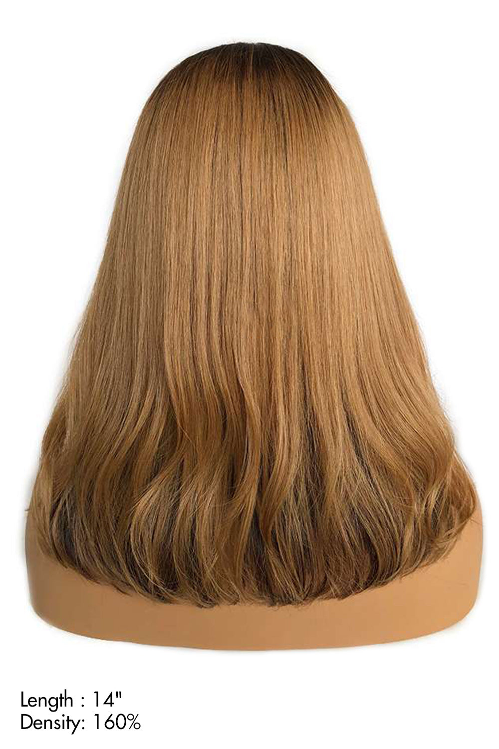 13x6 HD Glueless Lace Front Layered Brown Wave 14 inch Bob Wigs