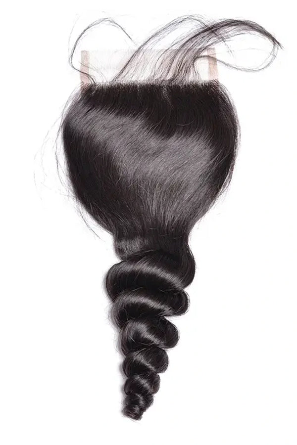 Fermeture en dentelle ondulée lâche 5x5 HD