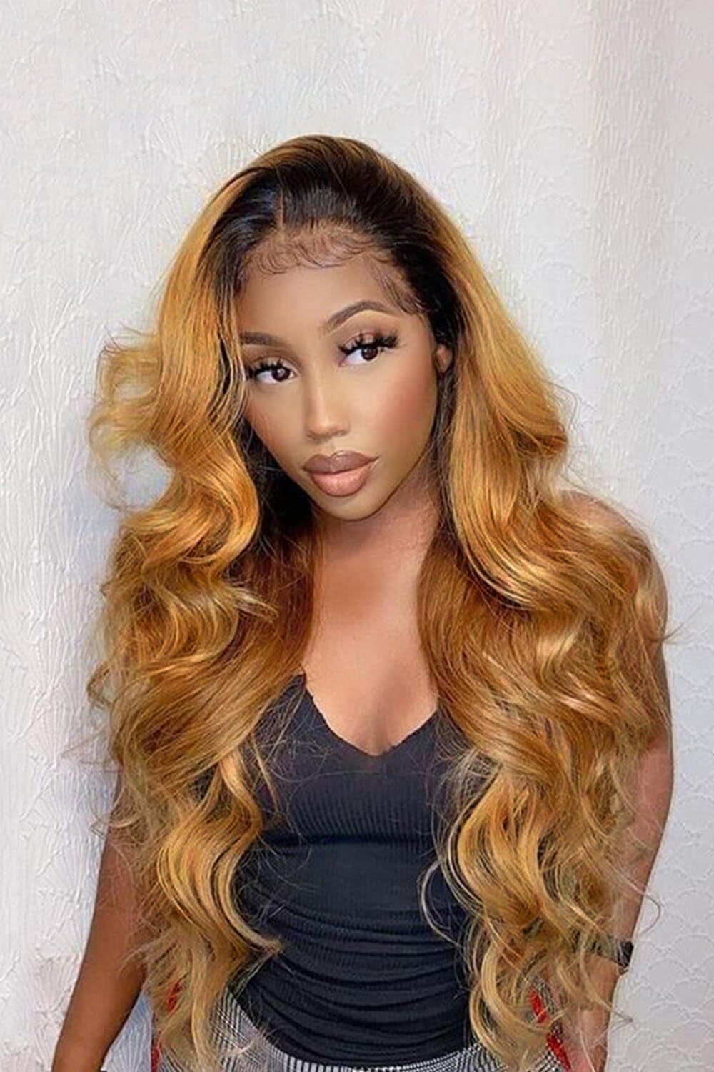 5x5 Lace Closure Ginger Orange Wig Glueless Body Wave Human Hair