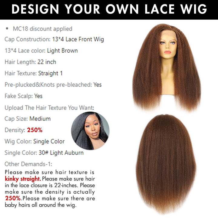 Custom Celebrity Human Hair Lace Front Wigs For Black Women