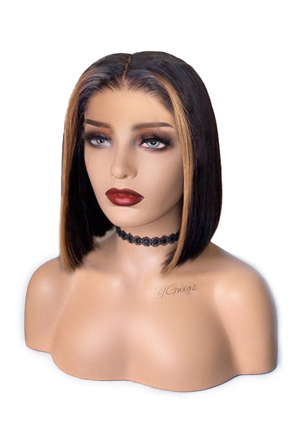 13*6 Highlight 27# Short Lace Front Wigs