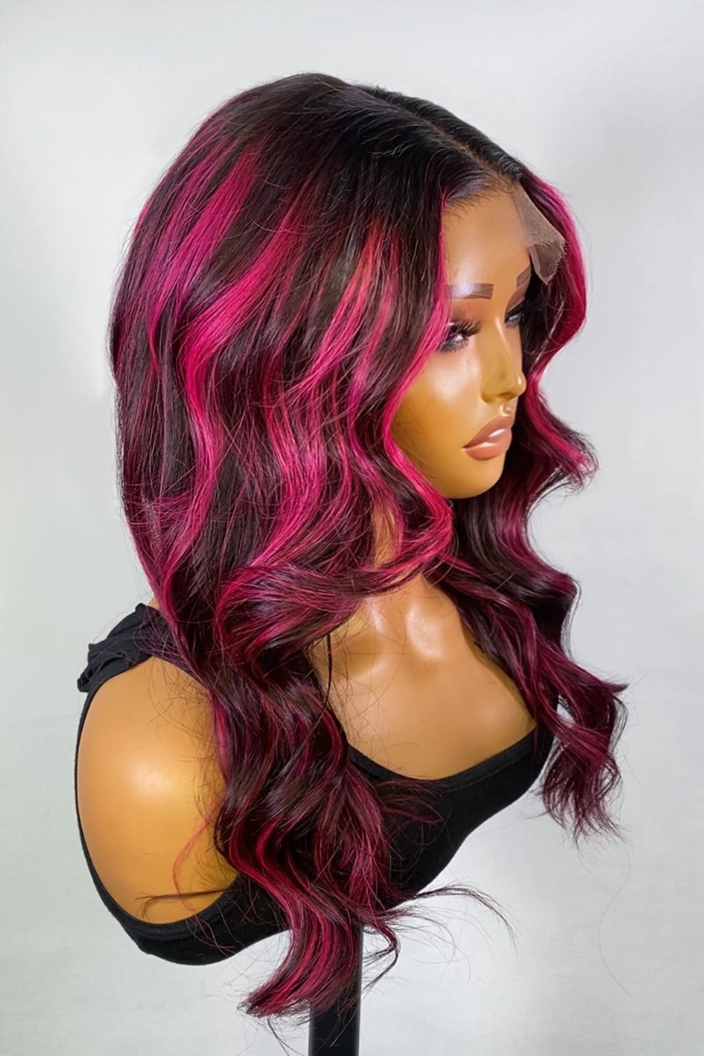 burgundy-red-skunk-stripe-wig-gluess-hd-lace-frontal-body-wave-2