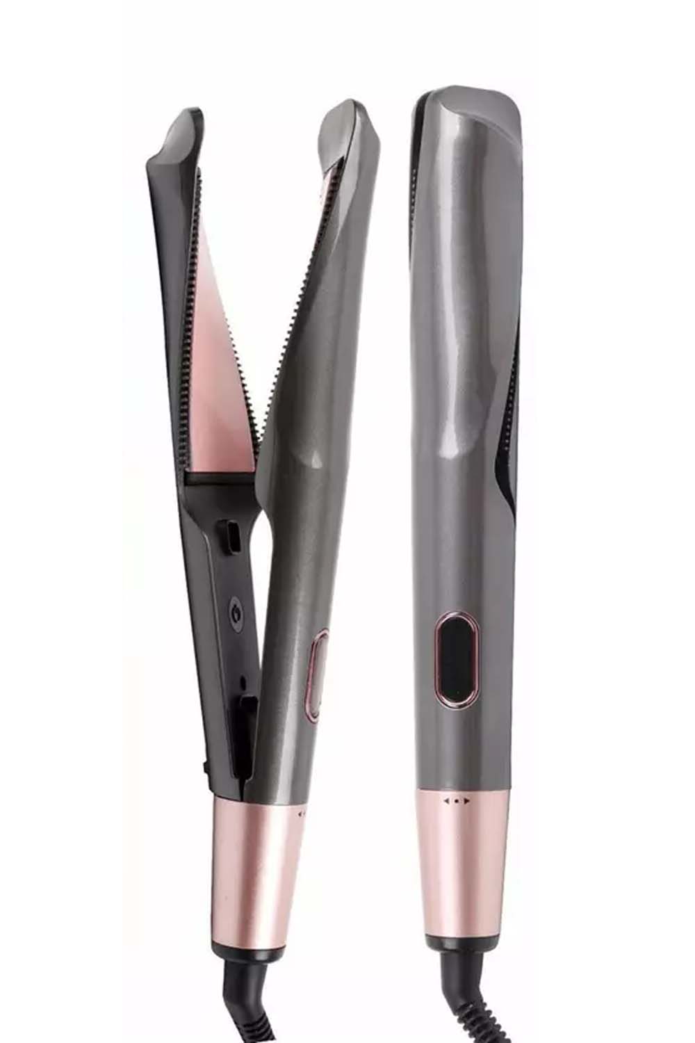 Curl and Straightener 2 in 1 Rotating Iron with Micro Guide Combs