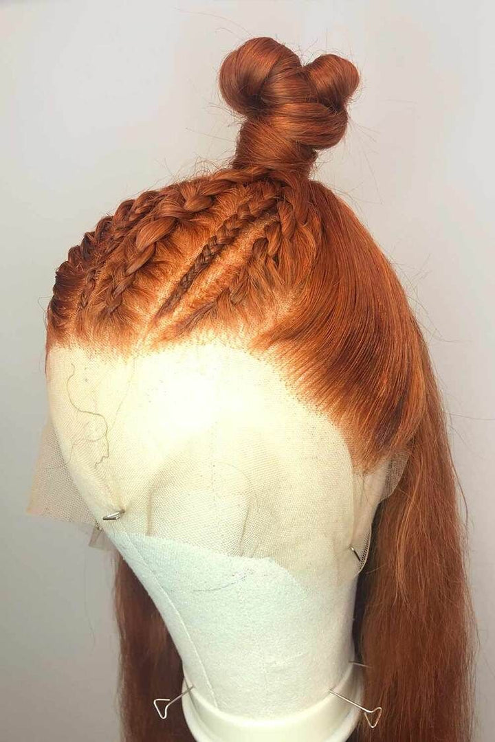 Designer Wigs-13*6 Glueless Hd Lace Wig Ginger Orange