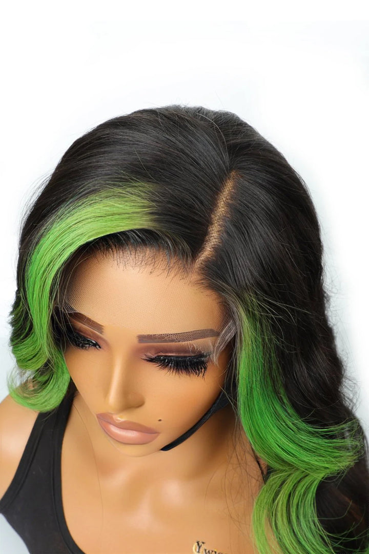 green-skunk-stripe-wig-gluess-hd-lace-frontal-human-hair-body-wave3