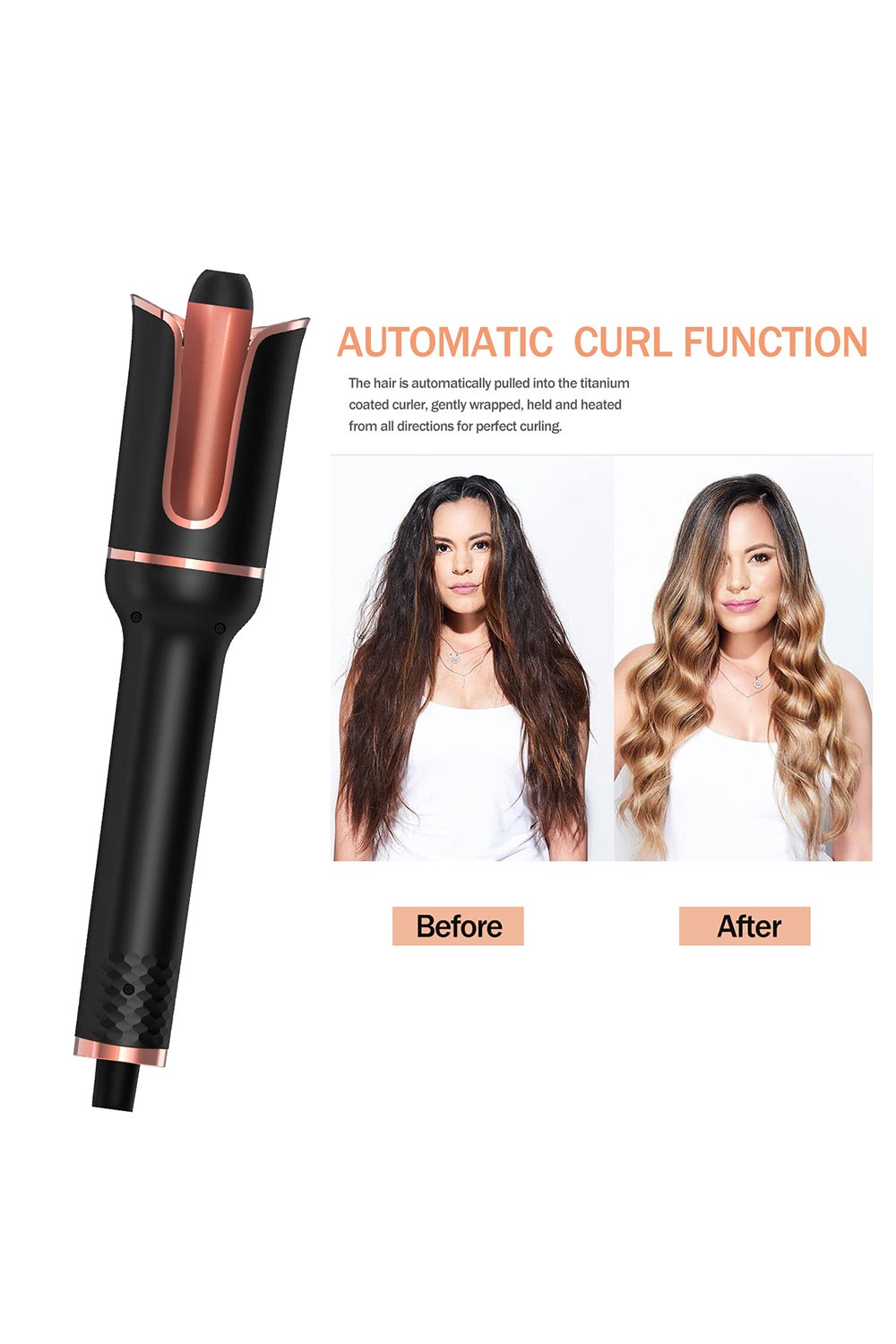 Portable Rose-Type Automatic Curling Iron Multi-Function Negative Ion
