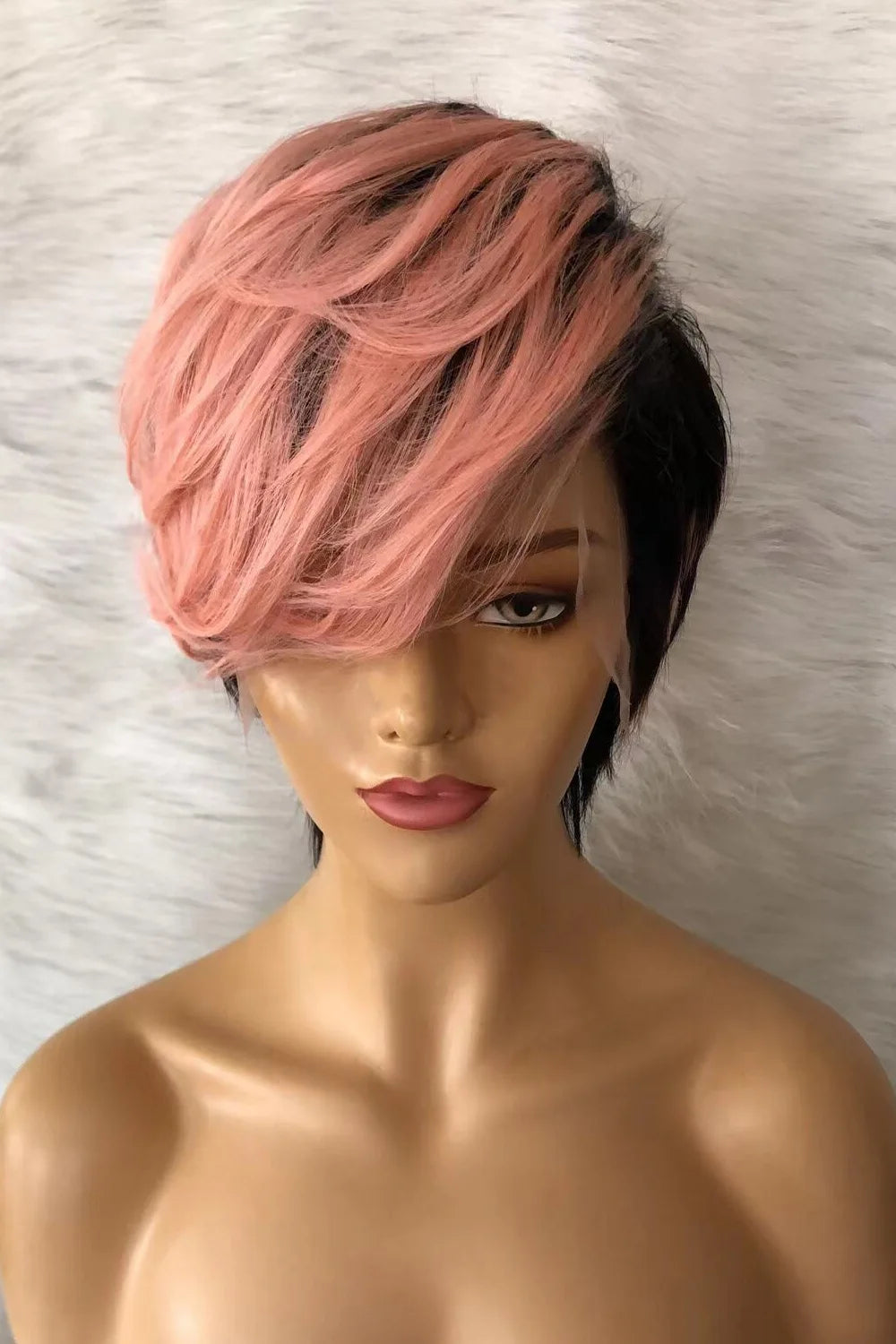 Lace frontal sales pixie cut wig