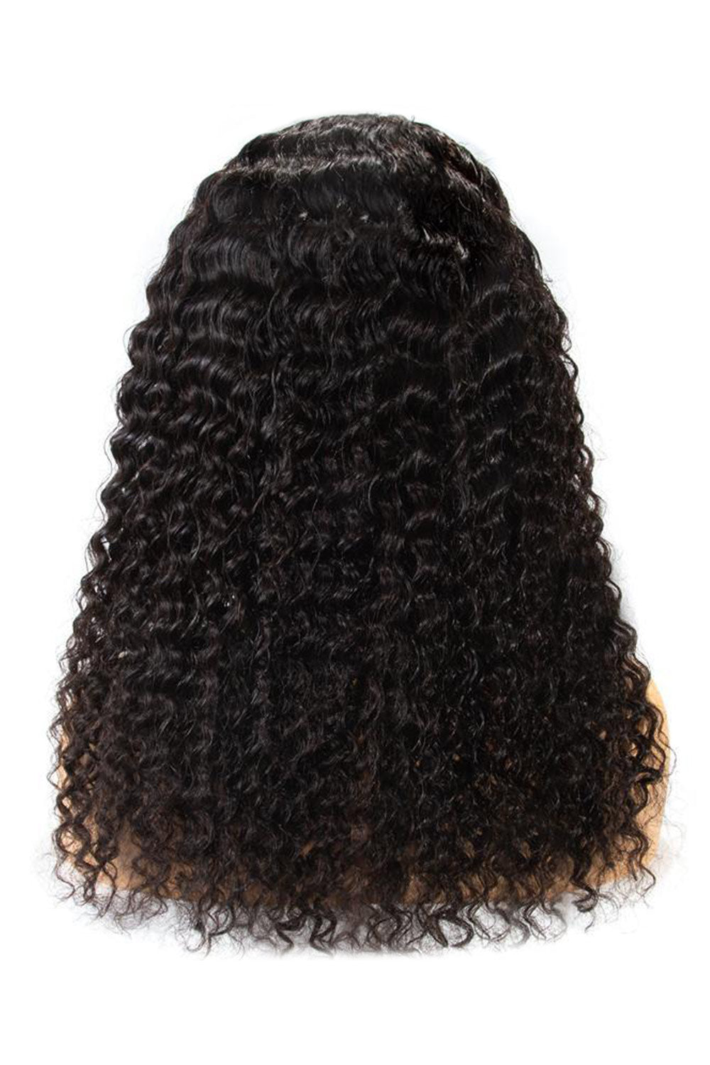 13x4 Full Frontal Lace Wigs Glueless Curly Black Hair Pre-plucked