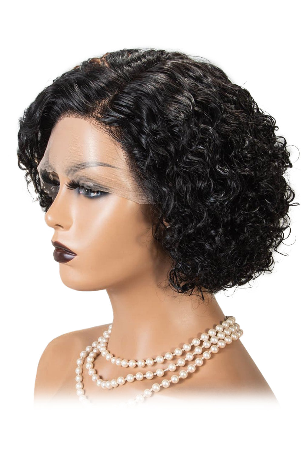 T Part Lace Wig Highlight Curly Bob-PB38