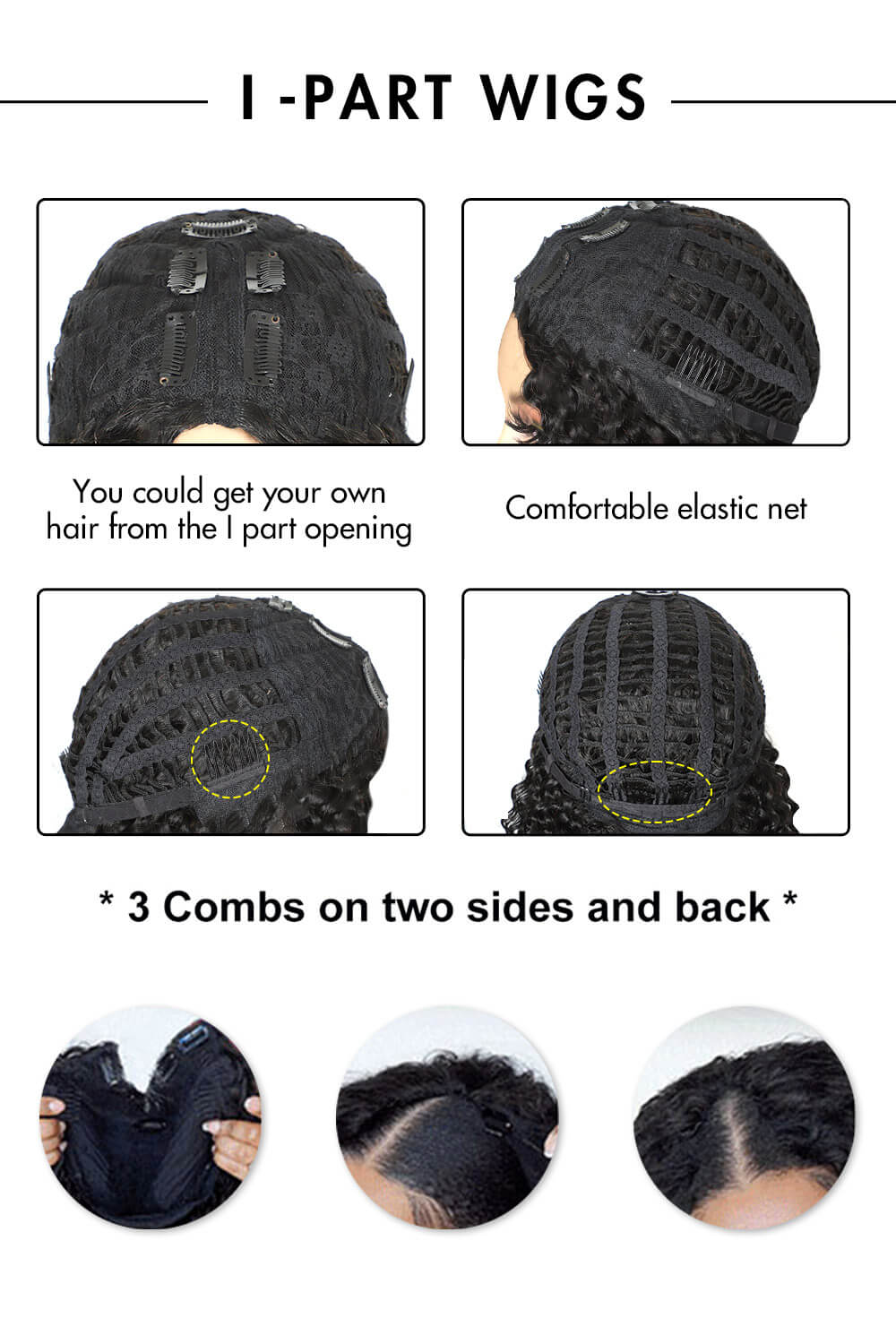 I-Part Wig Clip-in Curly-IP01