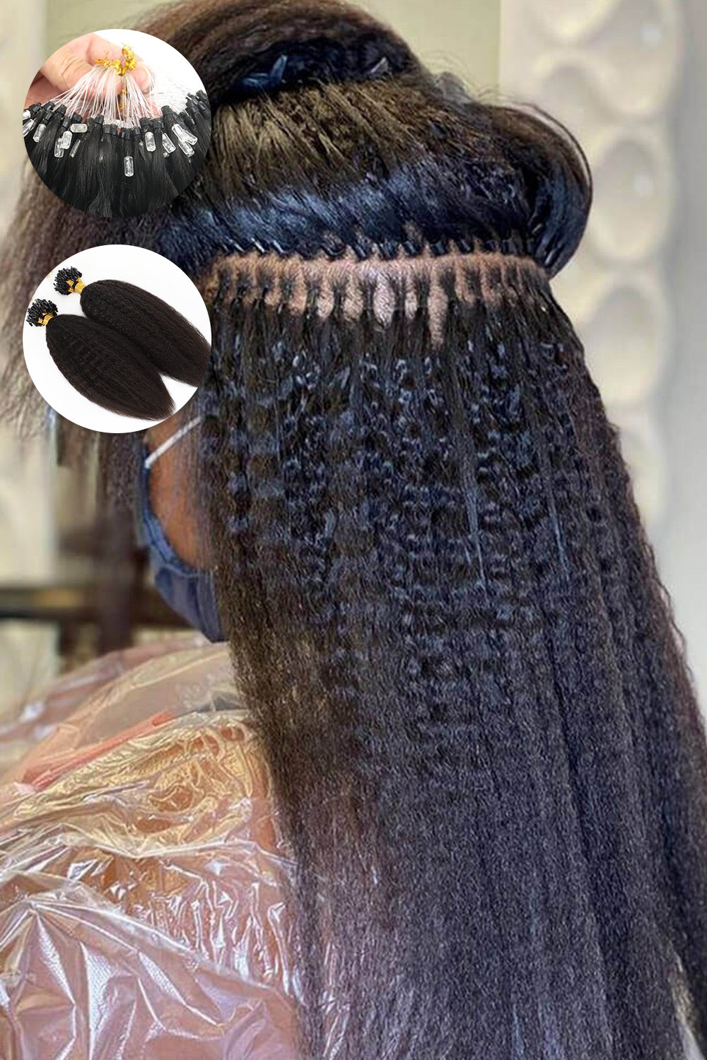 Micro loop hair extensions 20\