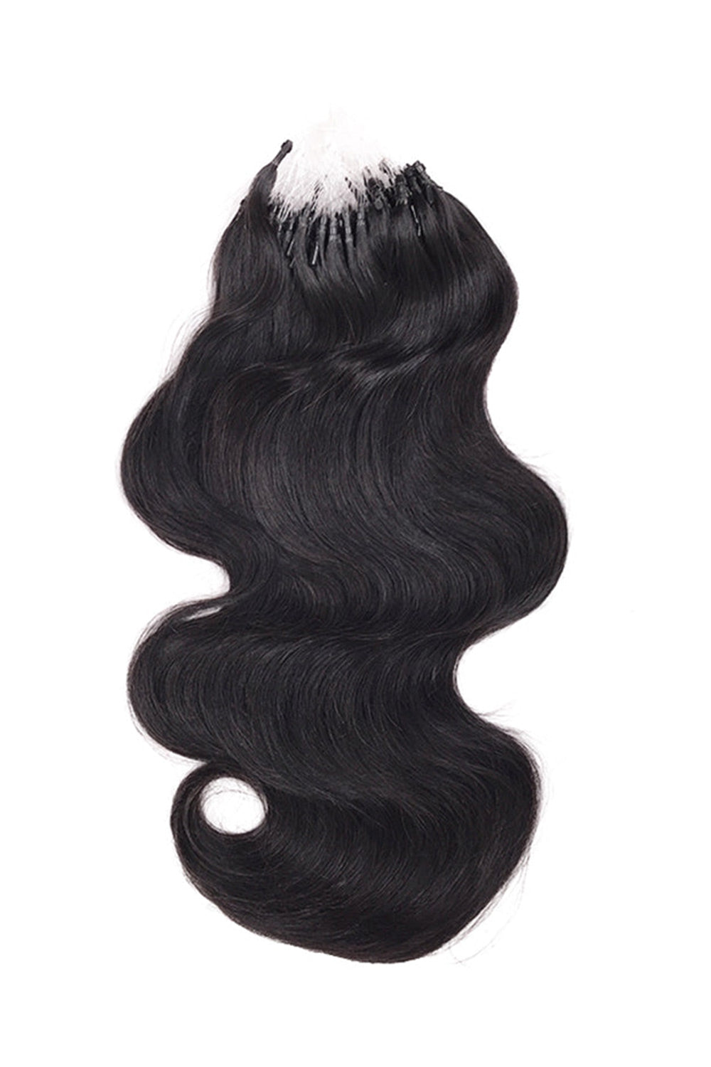 Micro Ring Human Hair Body Wave Extensions For Black Hair